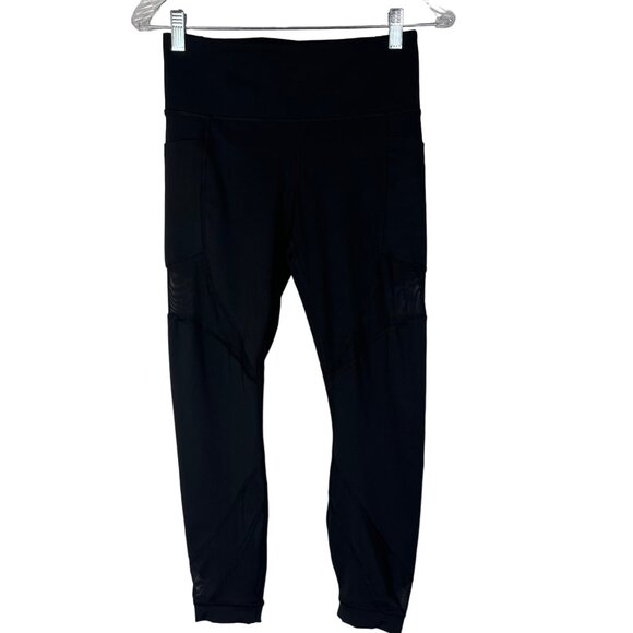 Members Mark Compression Leggings Womens Medium Black Ankle Jogger Gym - Picture 1 of 5